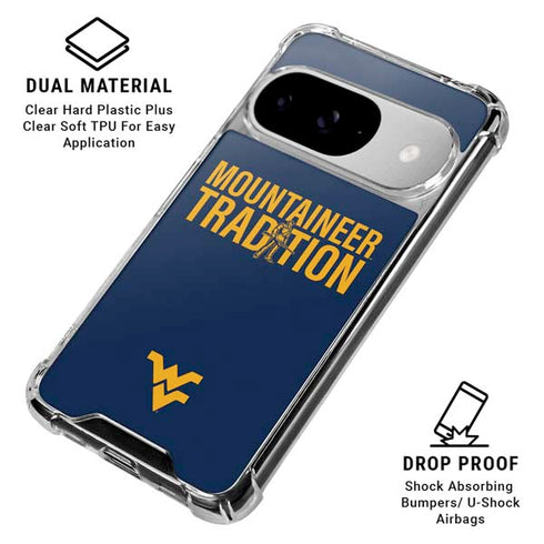 West Virginia University Climb Higher Google Pixel 10 Clear Case